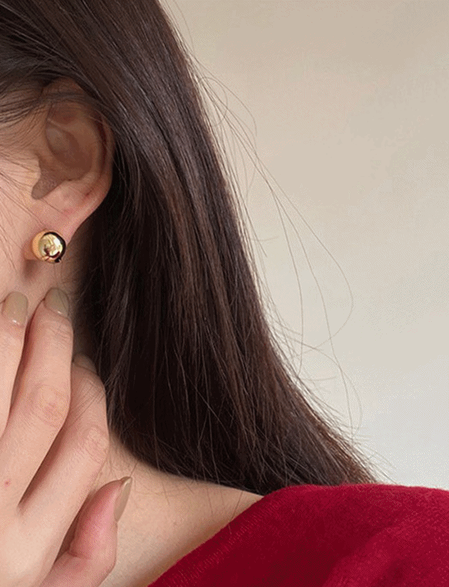 [silver925] 미니 볼드 인 귀걸이 (2color),20대여성의류쇼핑몰