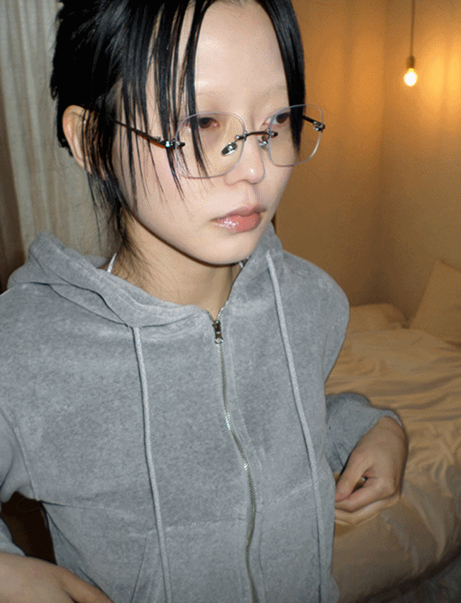 긱시크 사각 무태 투명 실버 안경,20대여성의류쇼핑몰