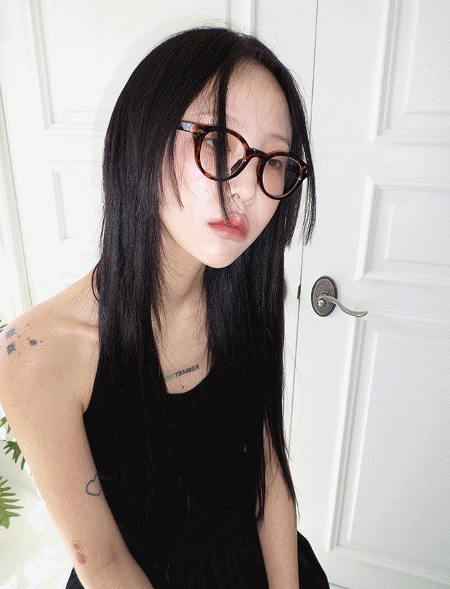 디브 긱시크 라운드 뿔테 안경 (2color),20대여성의류쇼핑몰